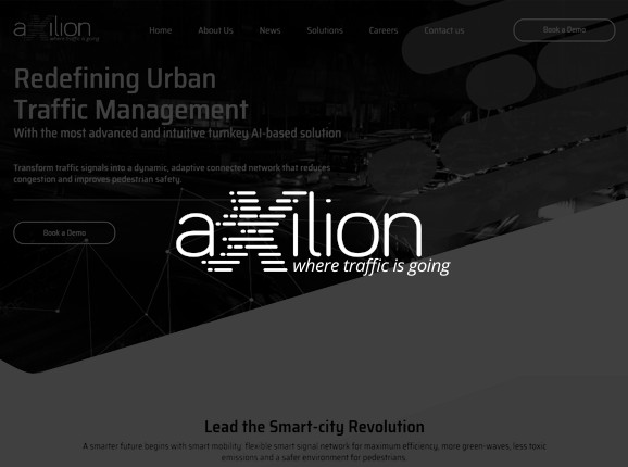 axilion company logo on screenshot background