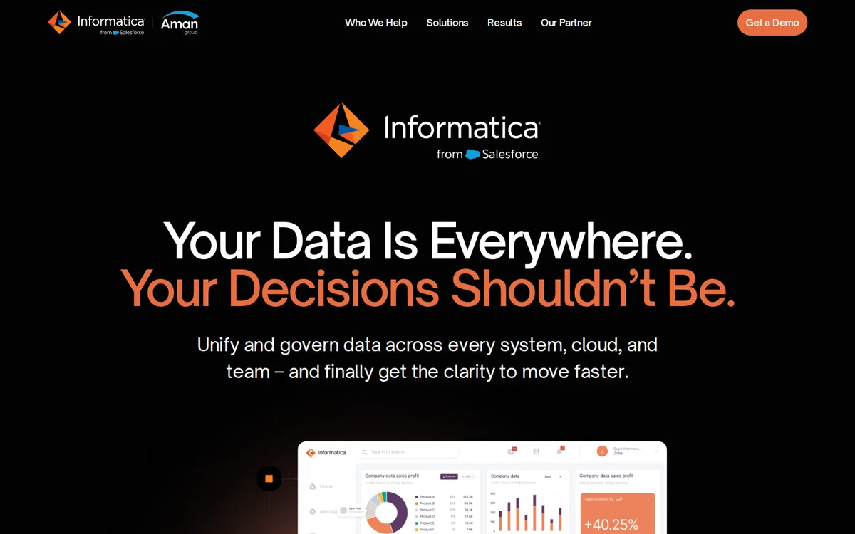 Informatica by Aman website homepage